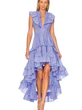 Magali Pascal - iris blue high low dress